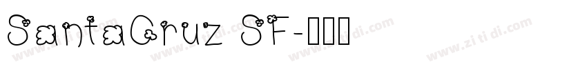 SantaCruz SF字体转换